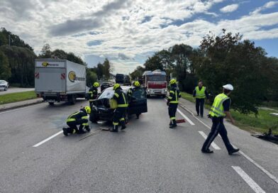 Verkehrsunfall im Kreuzungsbereich B127